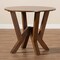 Baxton Studio Irene Walnut Brown Finished 35-Inch-Wide Round Wood Dining Table 169-10899 - alternate 4